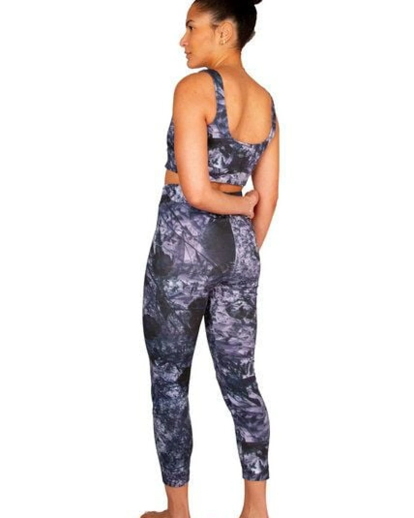 ÆVRIL Damen Yoga Leggings // Tobiume Print // Bio-Baumwolle – Ansicht 4
