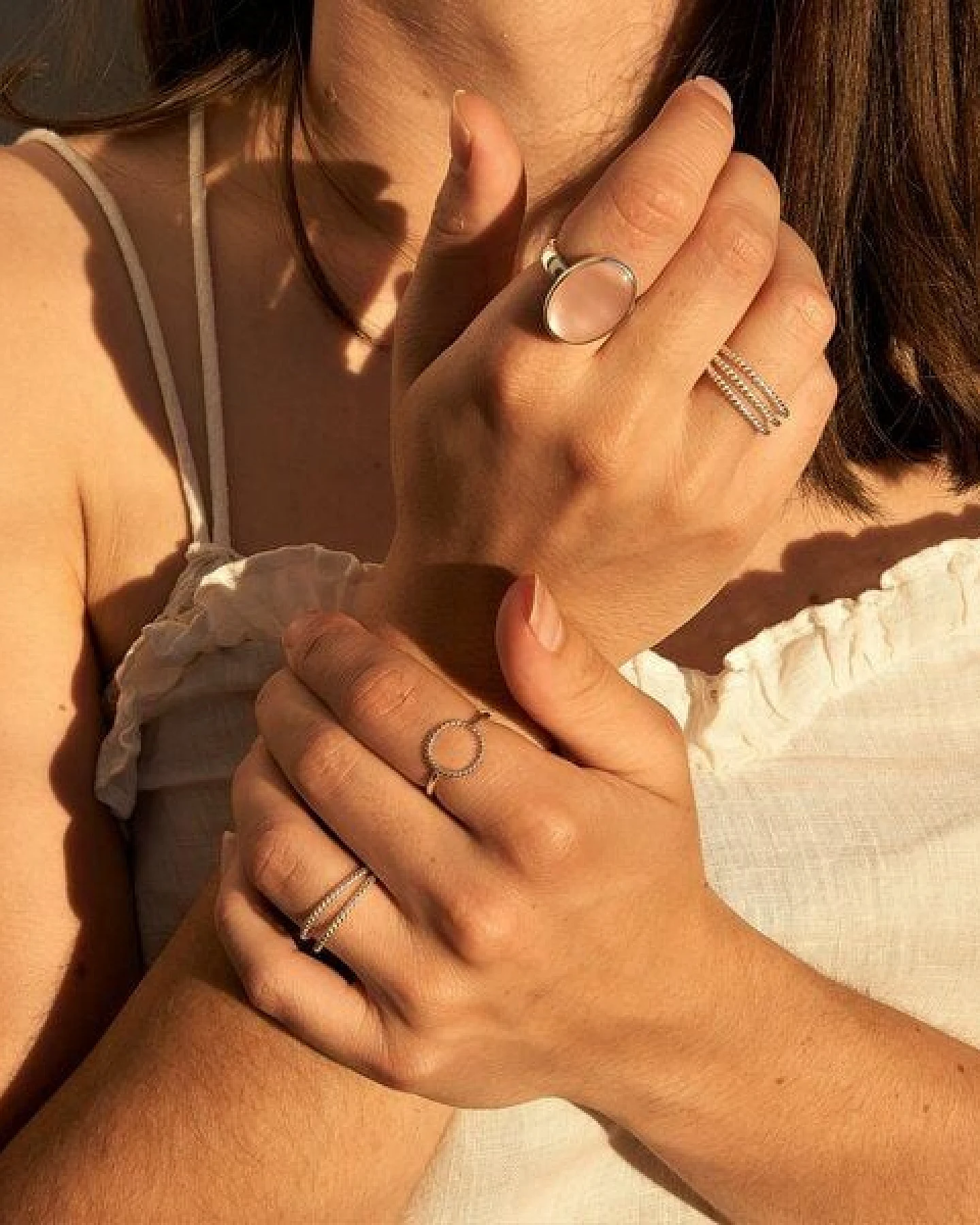 pakilia Silber Ring Perlmutt Fair-Trade und handmade – Ansicht 4