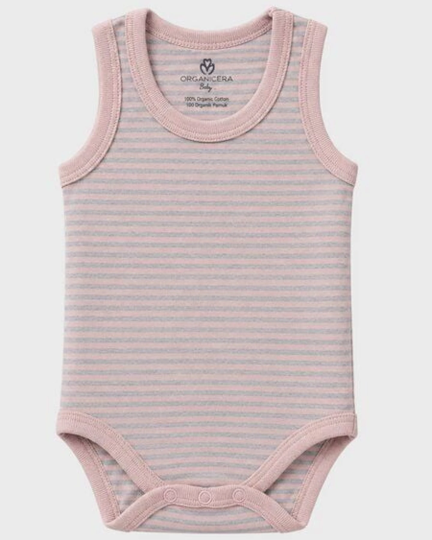 OrganicEra Bio-Ärmellose Babybodys für Neugeborene, 2er-Set – Ansicht 3