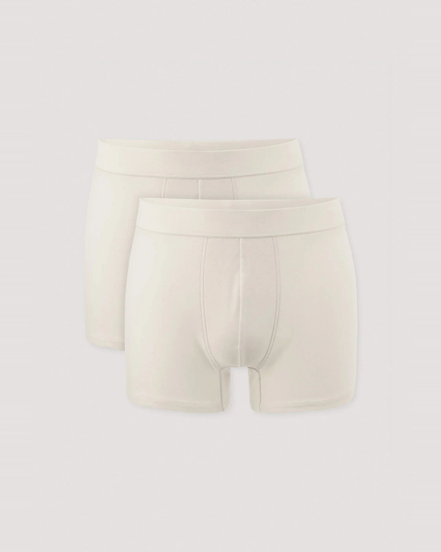 hessnatur Herren Pants Regular Cut im 2er-Pack PURE NATURE aus Bio-Baumwolle - natur - Größe 5 = M – Ansicht 3