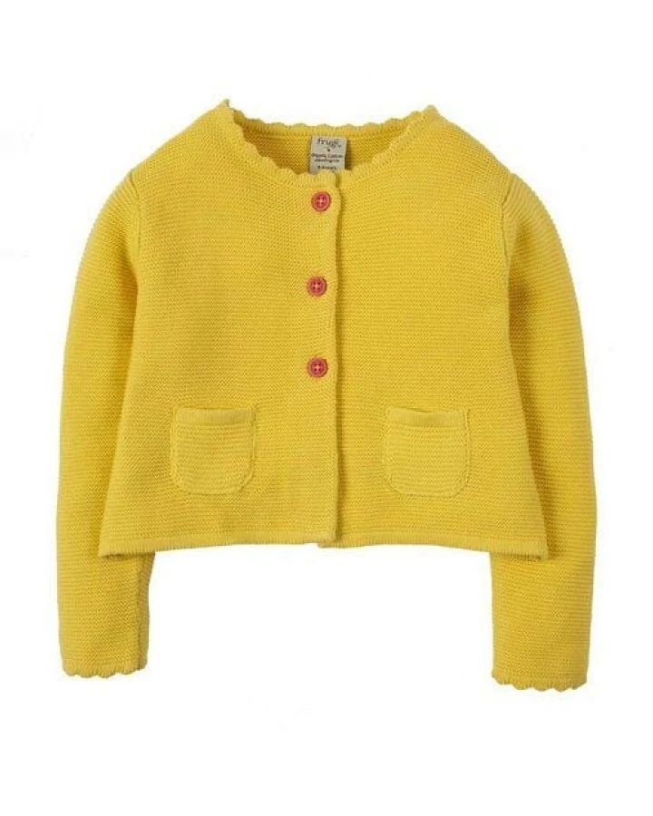 Frugi Strickjacke Milly Swing in gelb