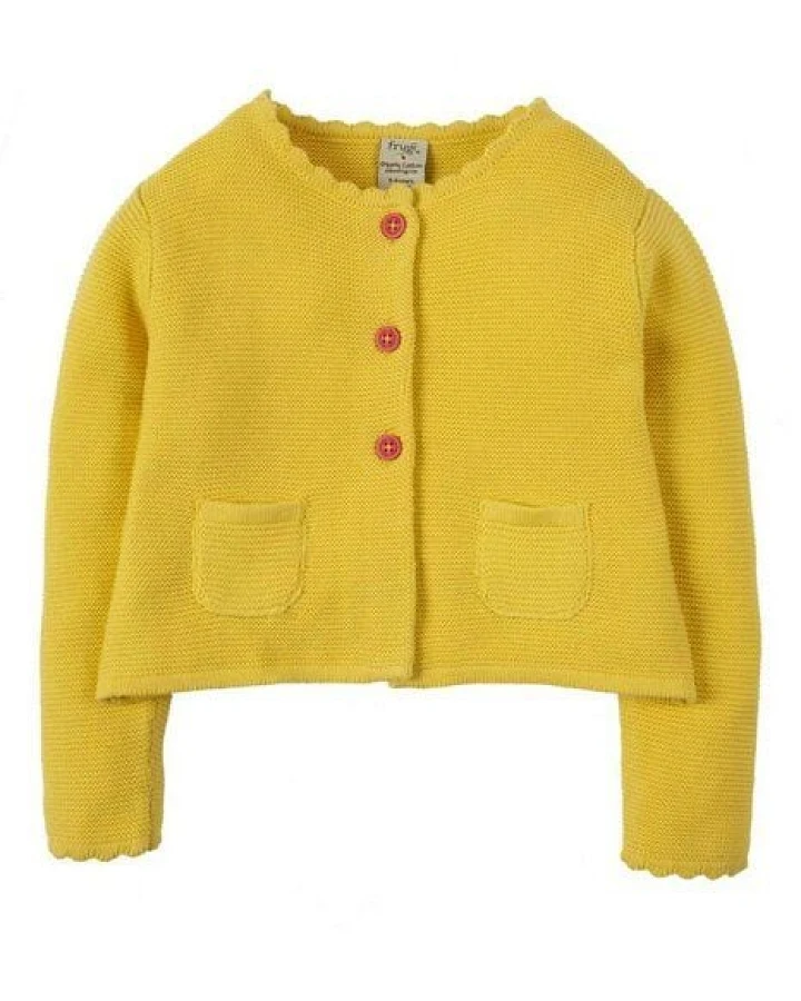 Frugi Strickjacke Milly Swing in gelb