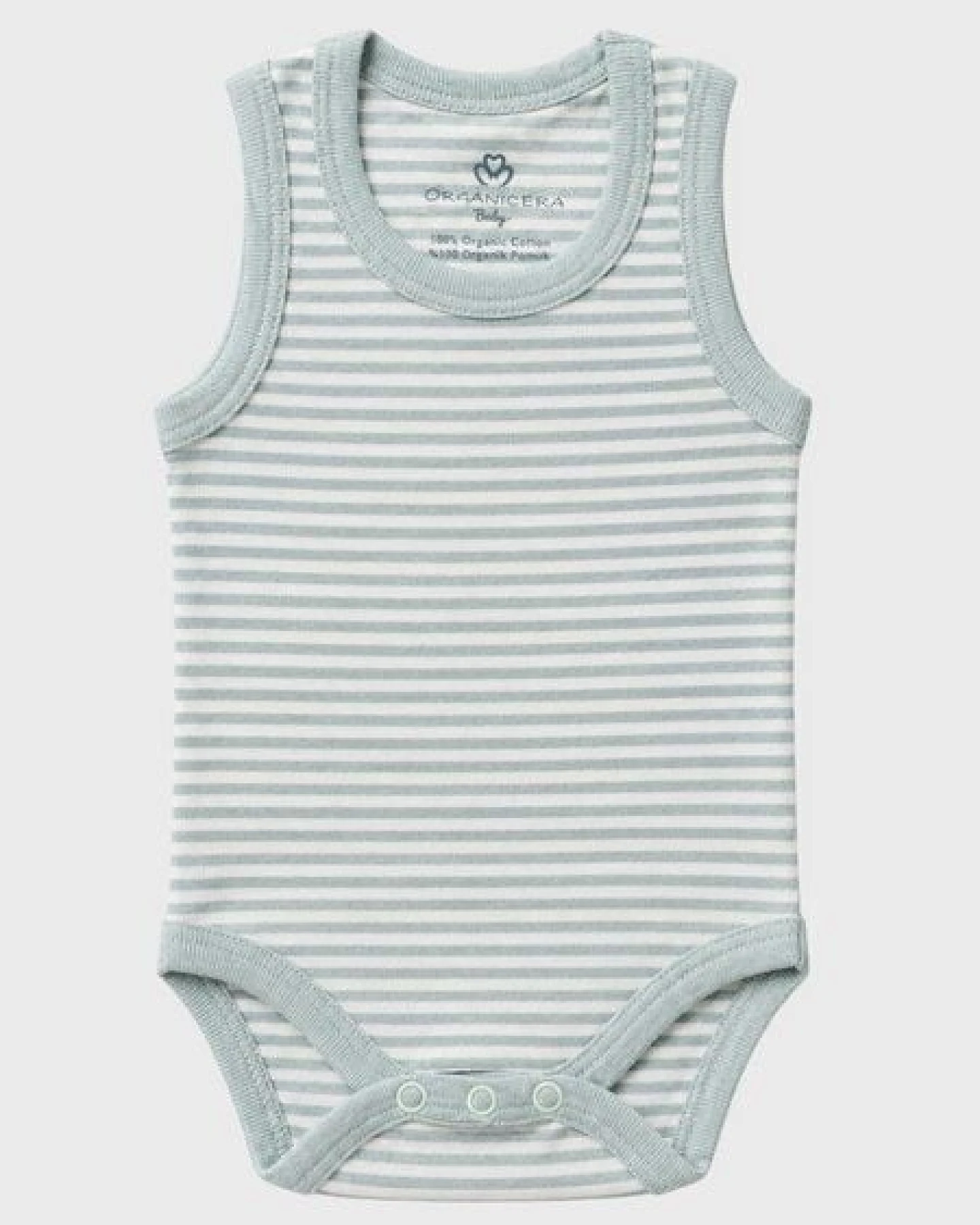 OrganicEra Bio-Ärmellose Babybodys für Neugeborene, 2er-Set – Ansicht 3