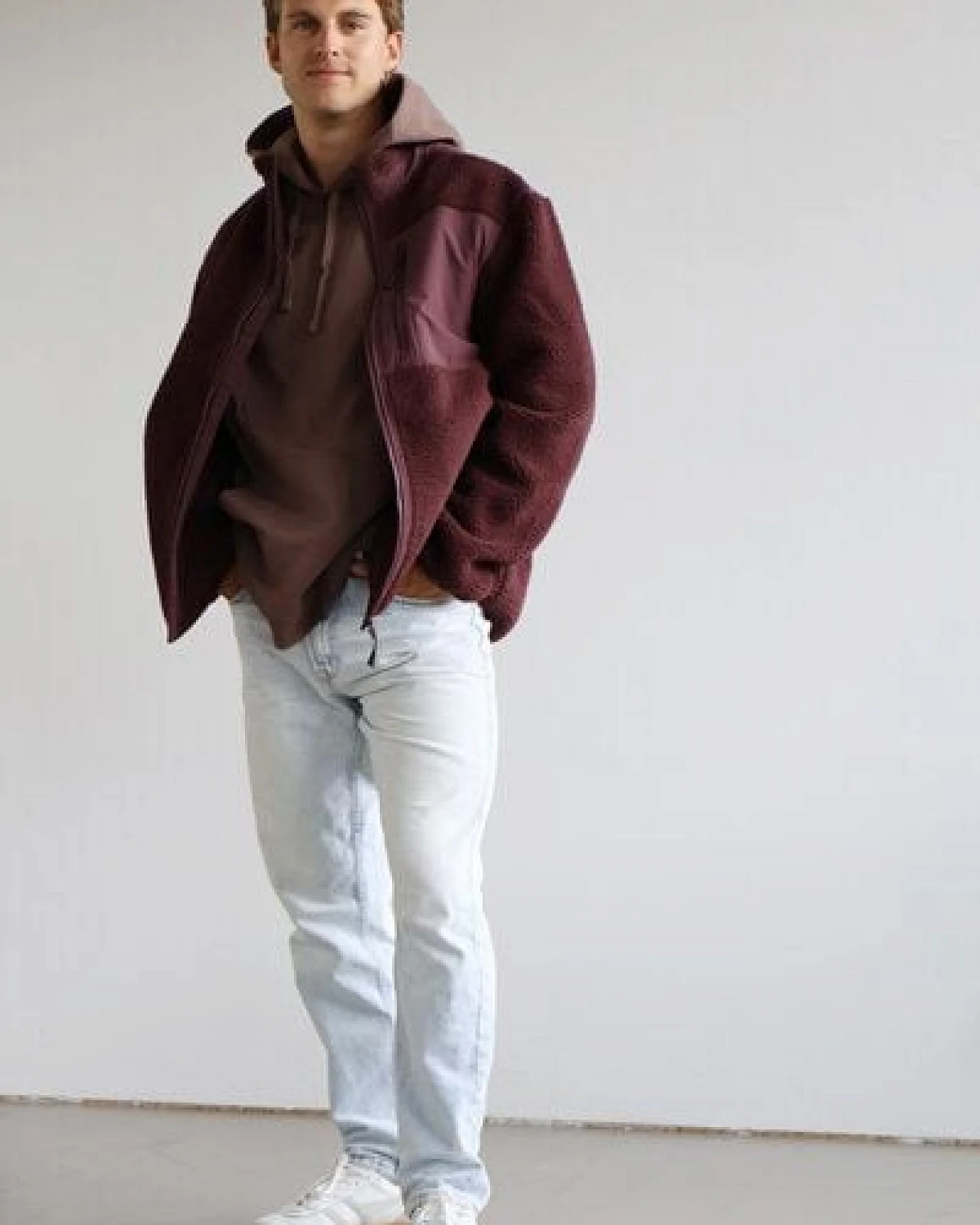 Kultgut PRE-Order- New Recycling Generation - Kuschelige Sherpa Fleecejacke / With Love – Ansicht 2