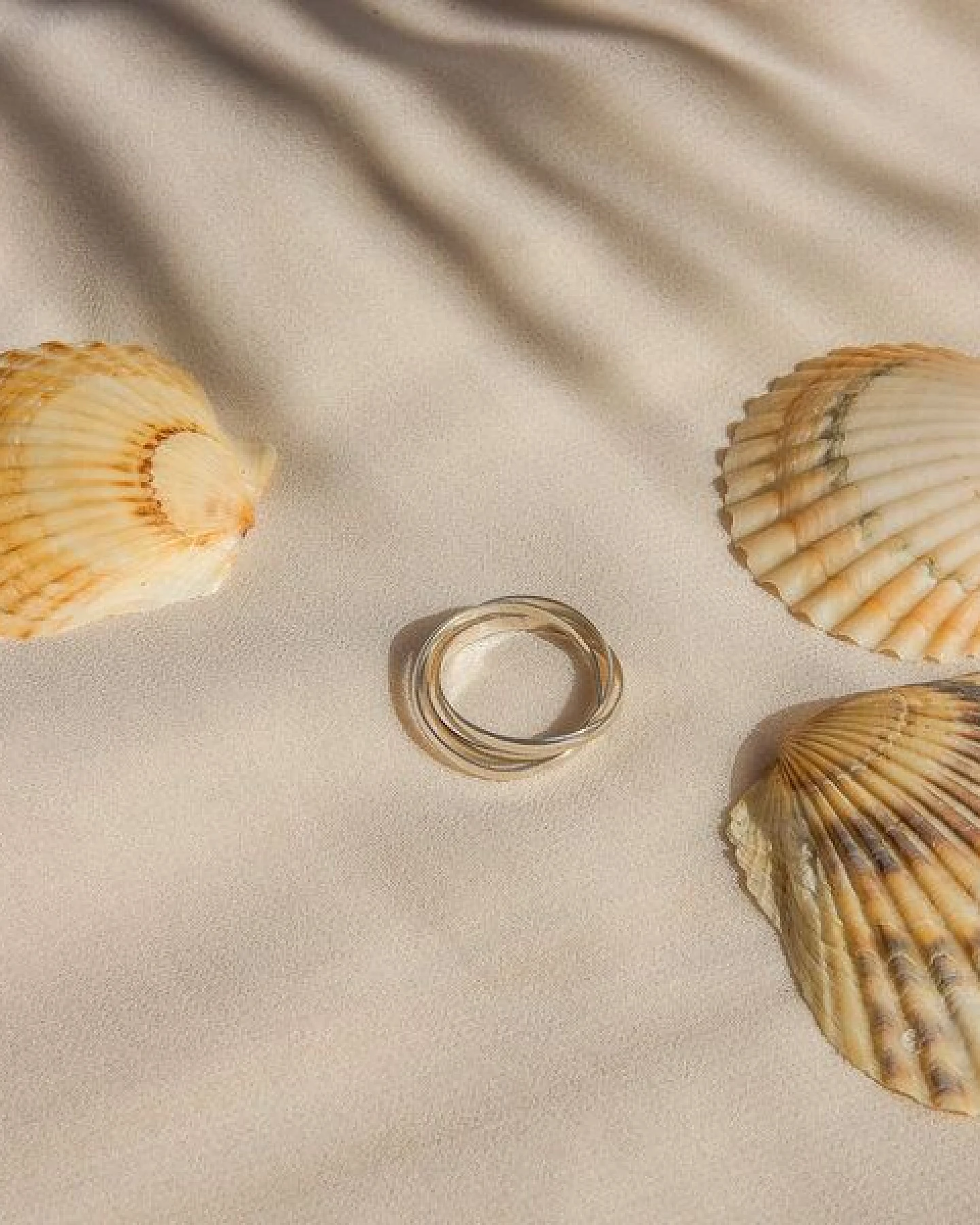 pakilia Silber Ring Band dreifach Fair-Trade und handmade – Ansicht 2