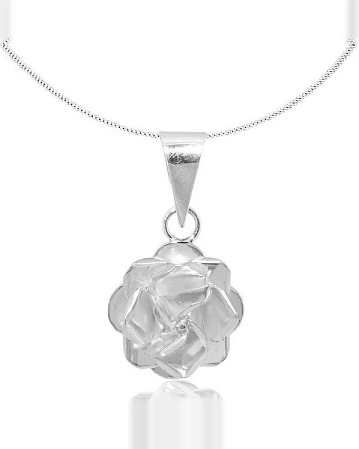 pakilia Silber Kette Rosen Fair-Trade und handmade