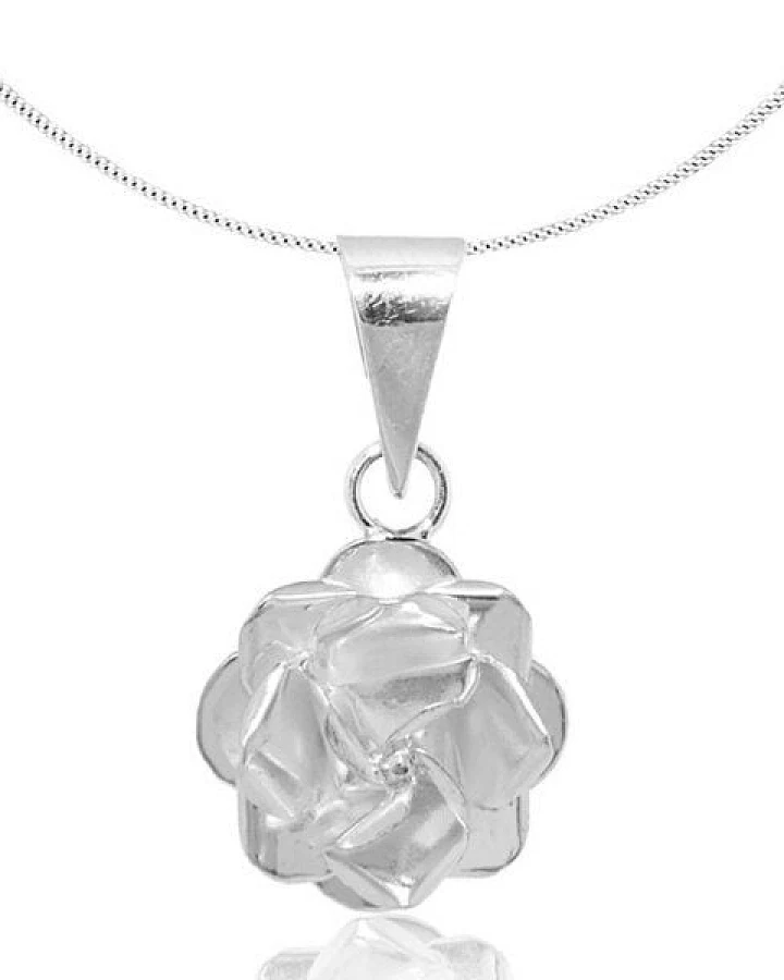 pakilia Silber Kette Rosen Fair-Trade und handmade