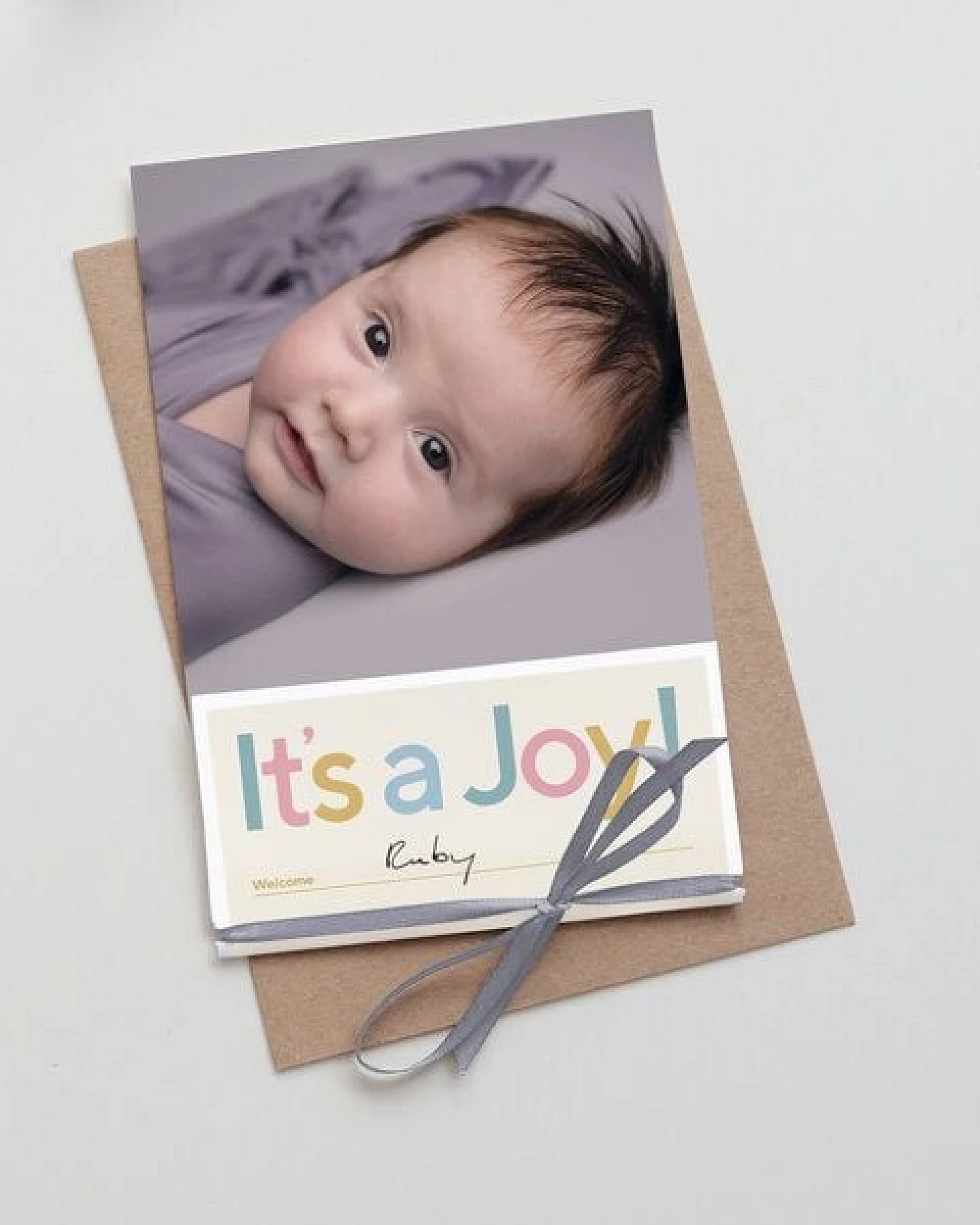 KINDACUTE DIY Geburtskarte It's a Joy – Ansicht 2