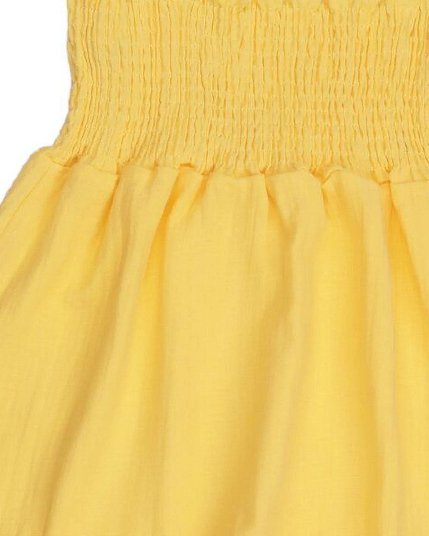 Trägerkleid Gelb uni Musselin Bio-Baumwolle GOTS – Walkiddy – Ansicht 3