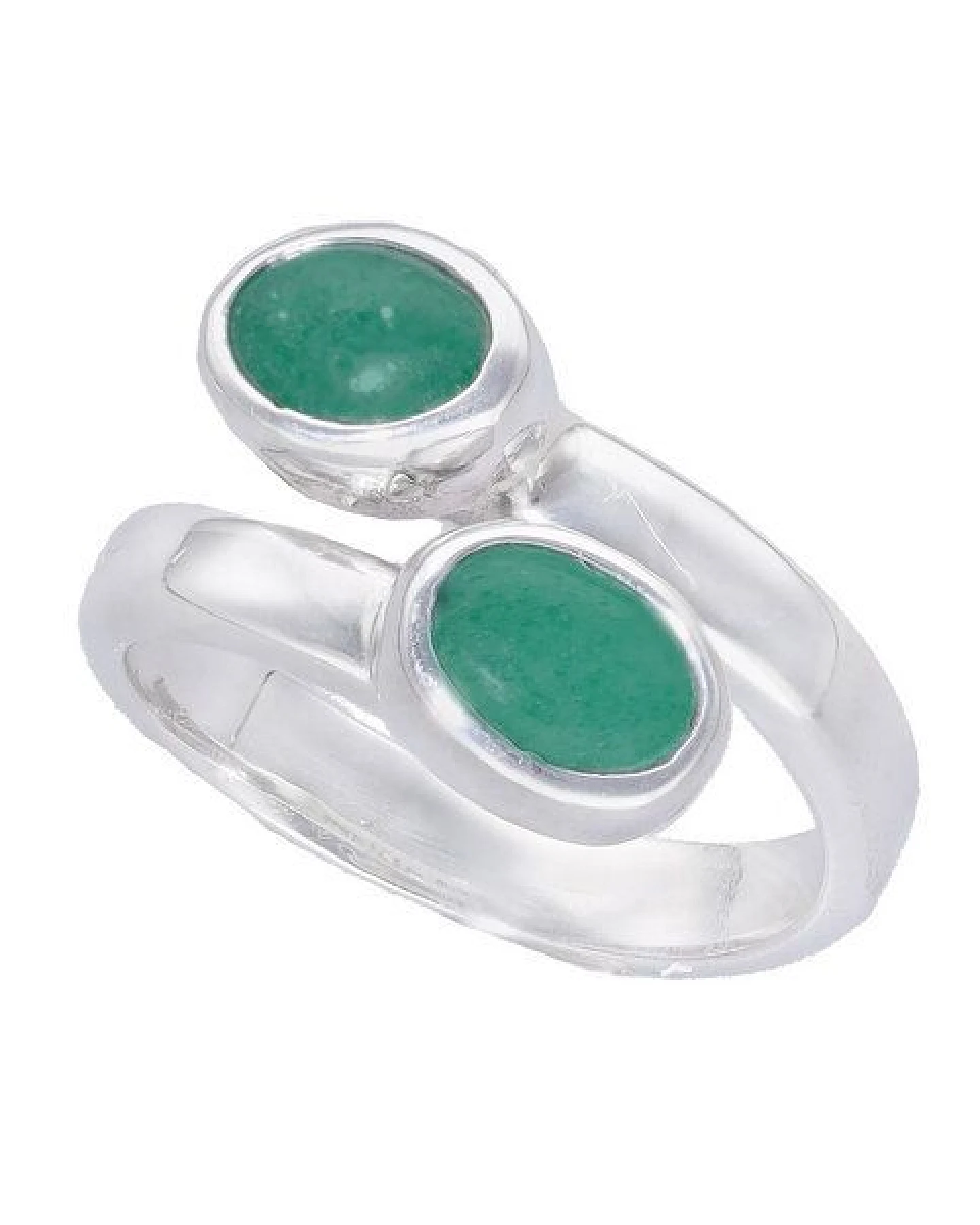 pakilia Silber Ring großenverstellbar Malachit-stein Fair-Trade und handmade – Ansicht 3