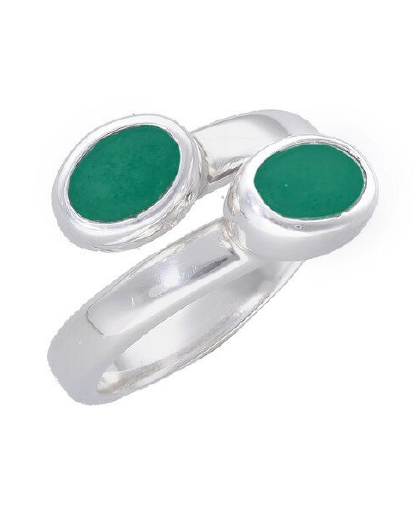 pakilia Silber Ring großenverstellbar Malachit-stein Fair-Trade und handmade – Ansicht 4