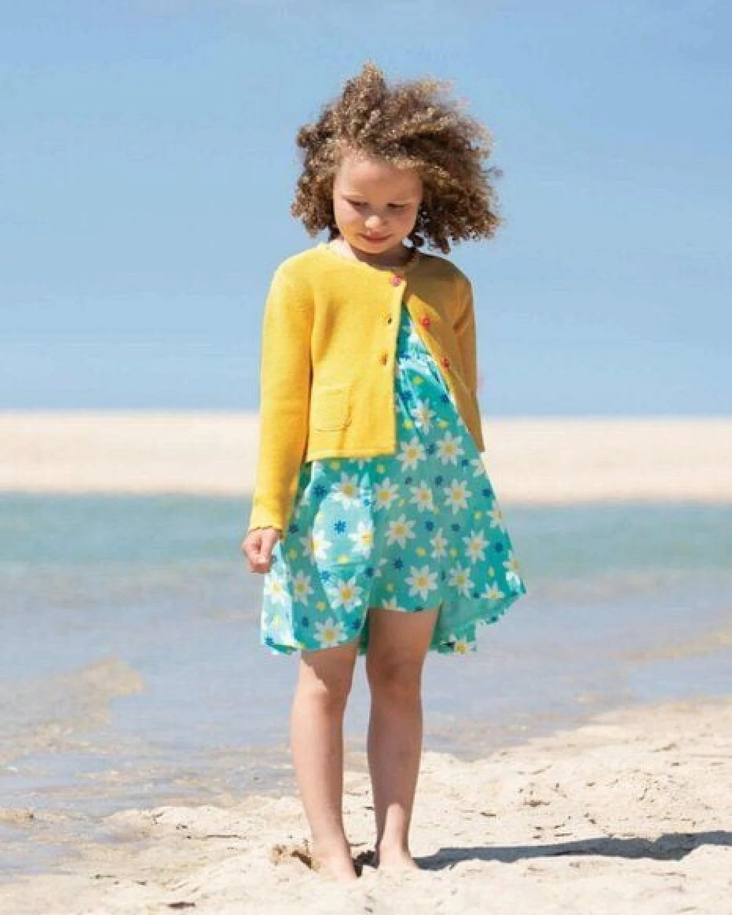 Frugi Strickjacke Milly Swing in gelb – Ansicht 2