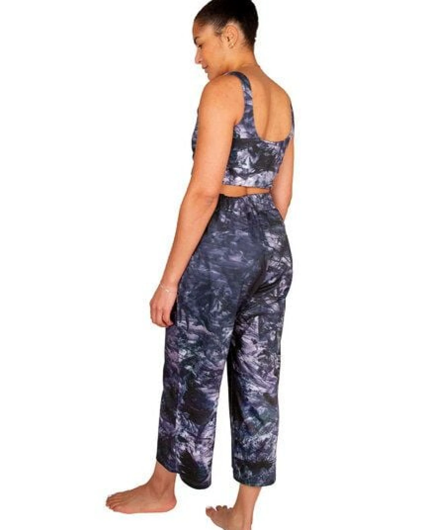 ÆVRIL Unisex Yoga Hose // Tobiume Print // Bio-Baumwolle – Ansicht 4