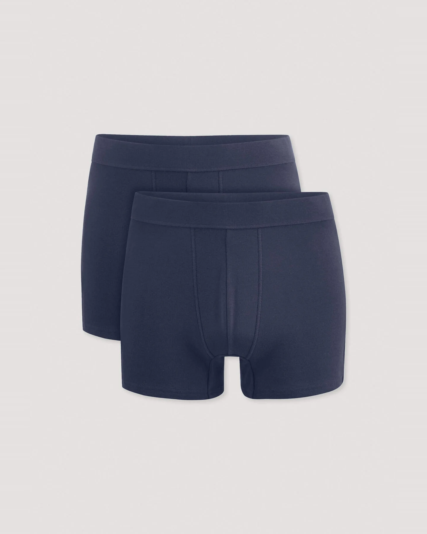 hessnatur Herren Pants Regular Cut im 2er-Pack PURE NATURE aus Bio-Baumwolle - blau - Größe 5 = M – Ansicht 4