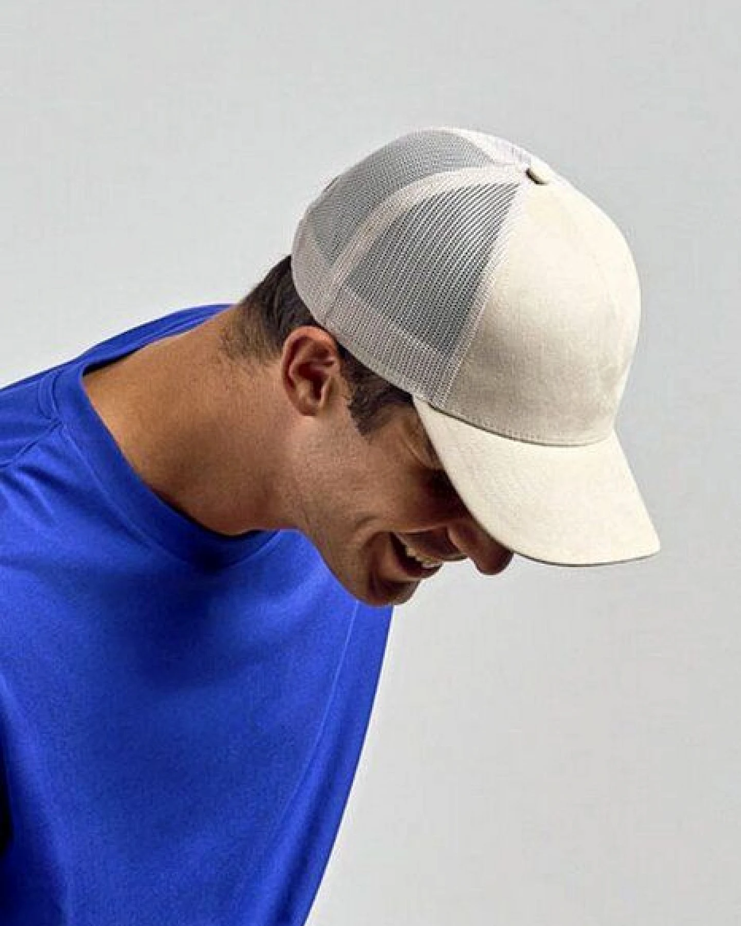 Atlantis Headwear Damen / Herren Netz Cap kombiniert mit Wildlederoptik Basecap Kappe Cappy – Ansicht 2