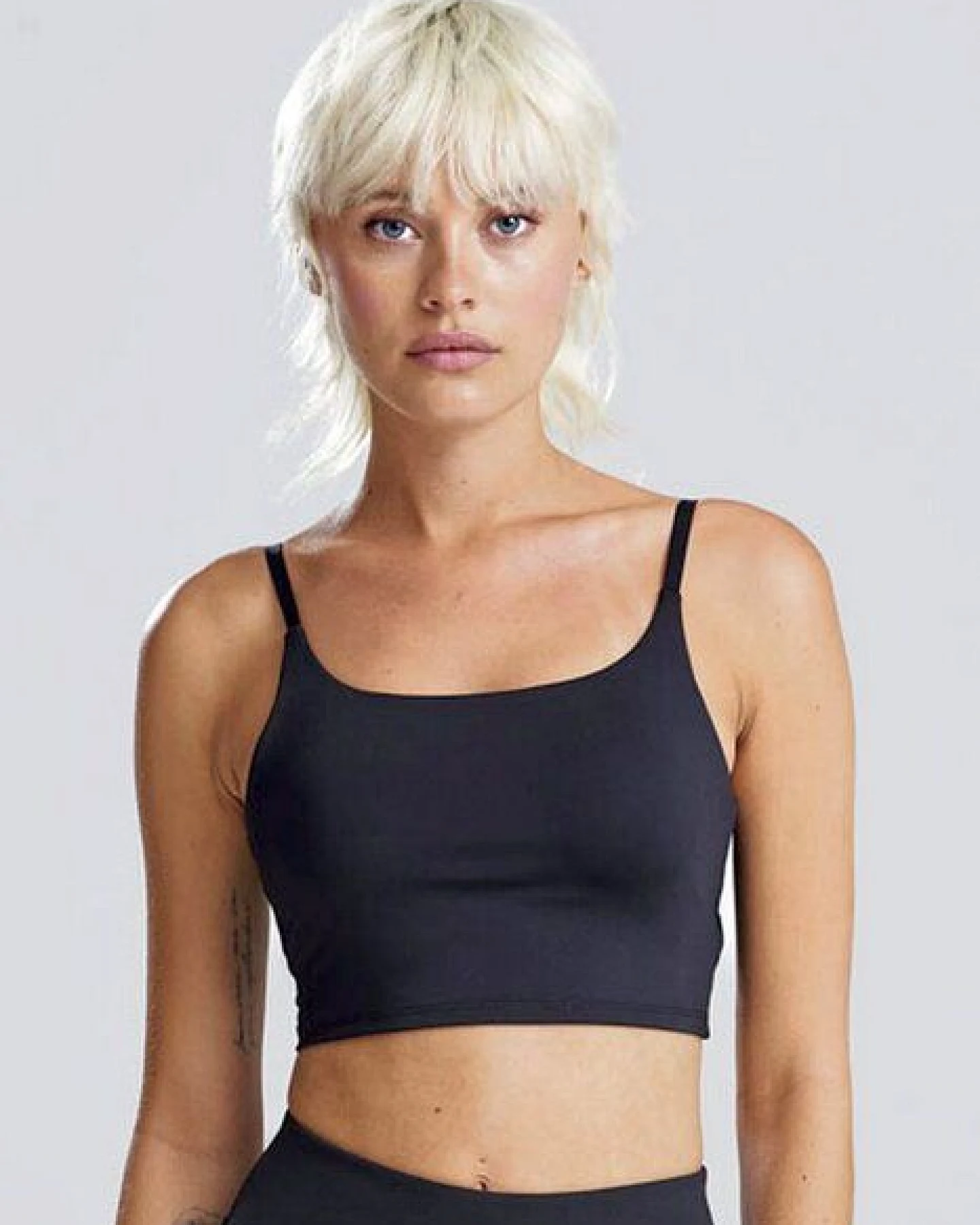 Just Cool Recycleder Damen Sport - BH mit Spaghetti-Träger – Ansicht 2