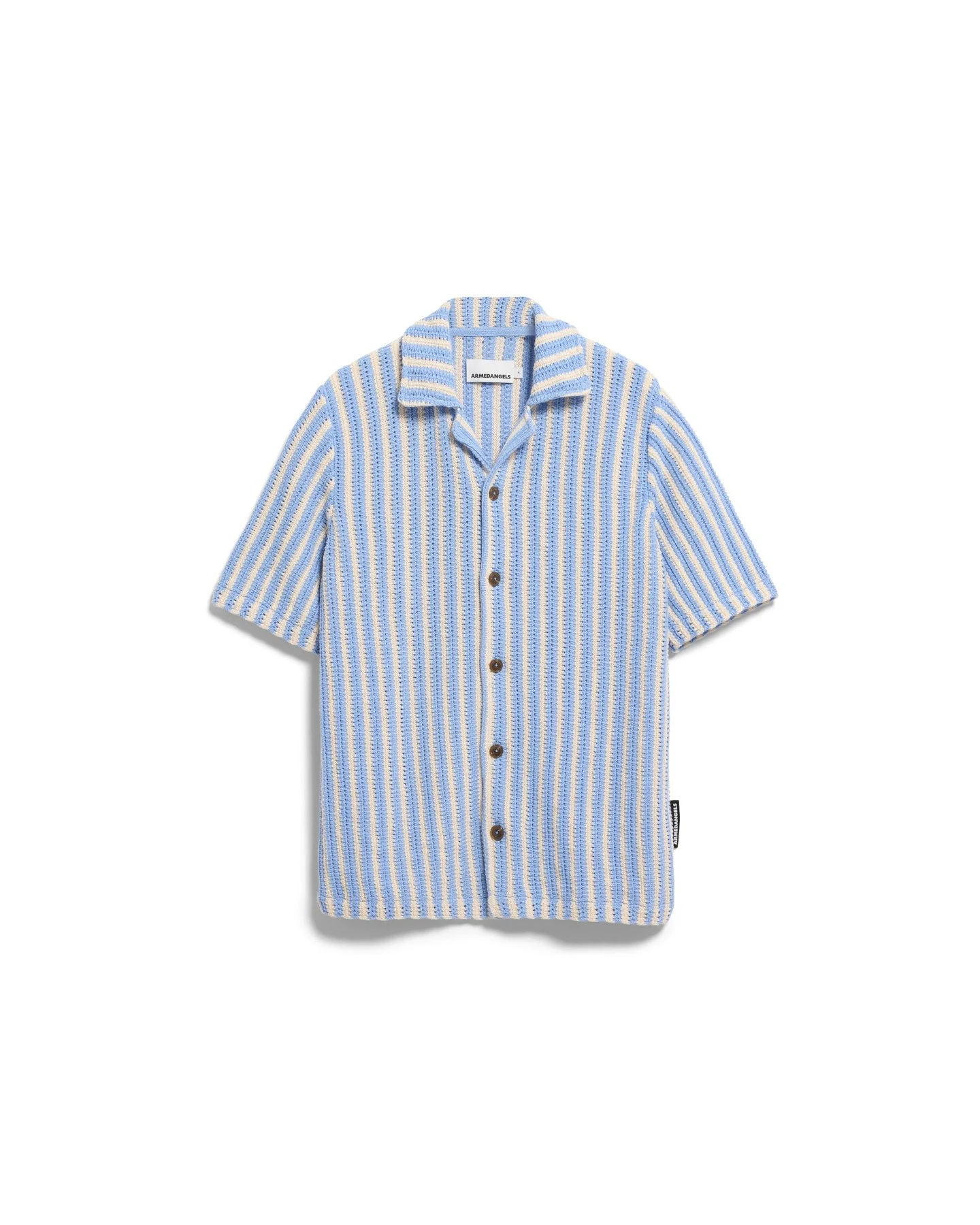 Hemd Knit Striped Blau – Ansicht 6