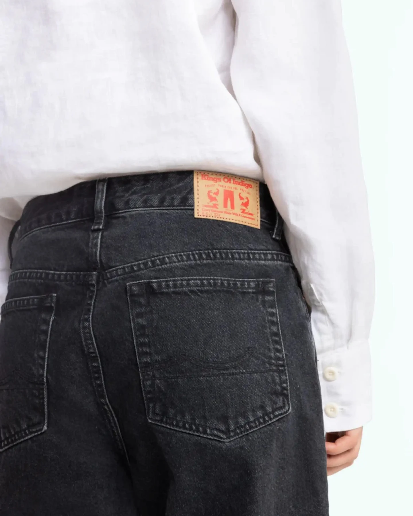 Jeans Caroline Cropped Holo Grey Used – Ansicht 5
