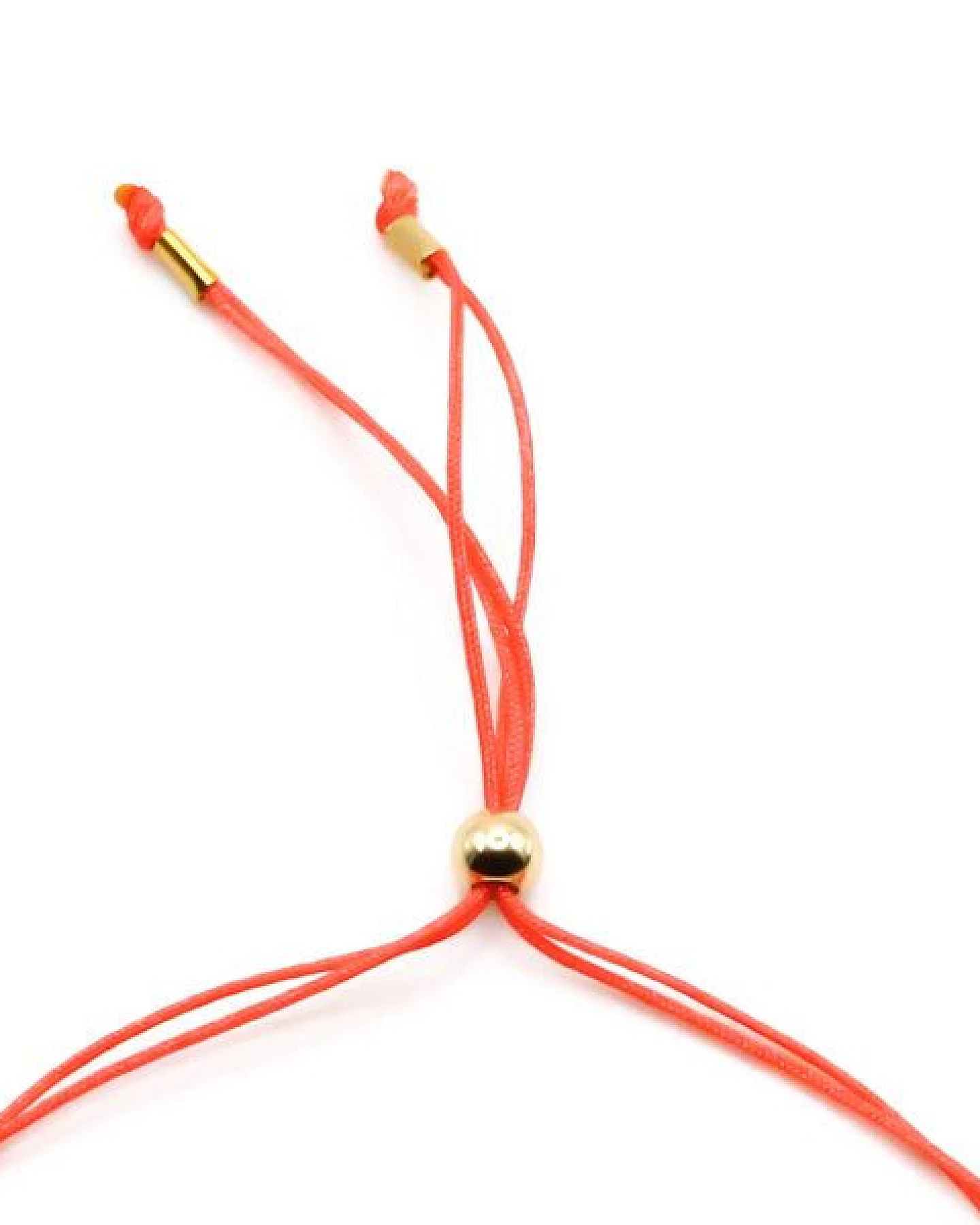 juni Stoffarmbändchen mit Herz und verstellbarer Schiebeperle aus recyceltem Gold - mehrere Farben – Ansicht 3