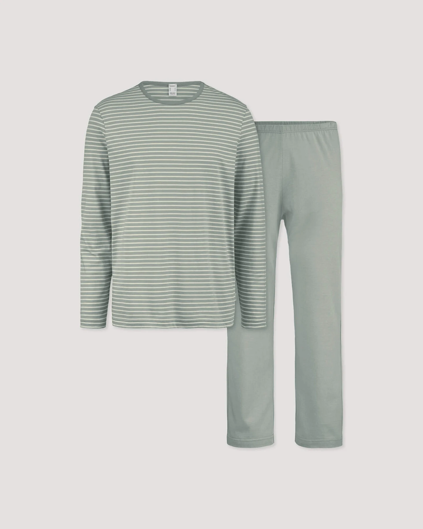 hessnatur Herren Pyjama PURE COTTON aus Bio-Baumwolle - grün - Größe 46 – Ansicht 3