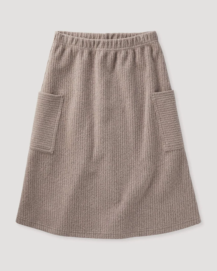 hessnatur Kinder Fleece Rock BETTER RECYCLING aus Bio-Baumwolle - orange - Größe 110/116