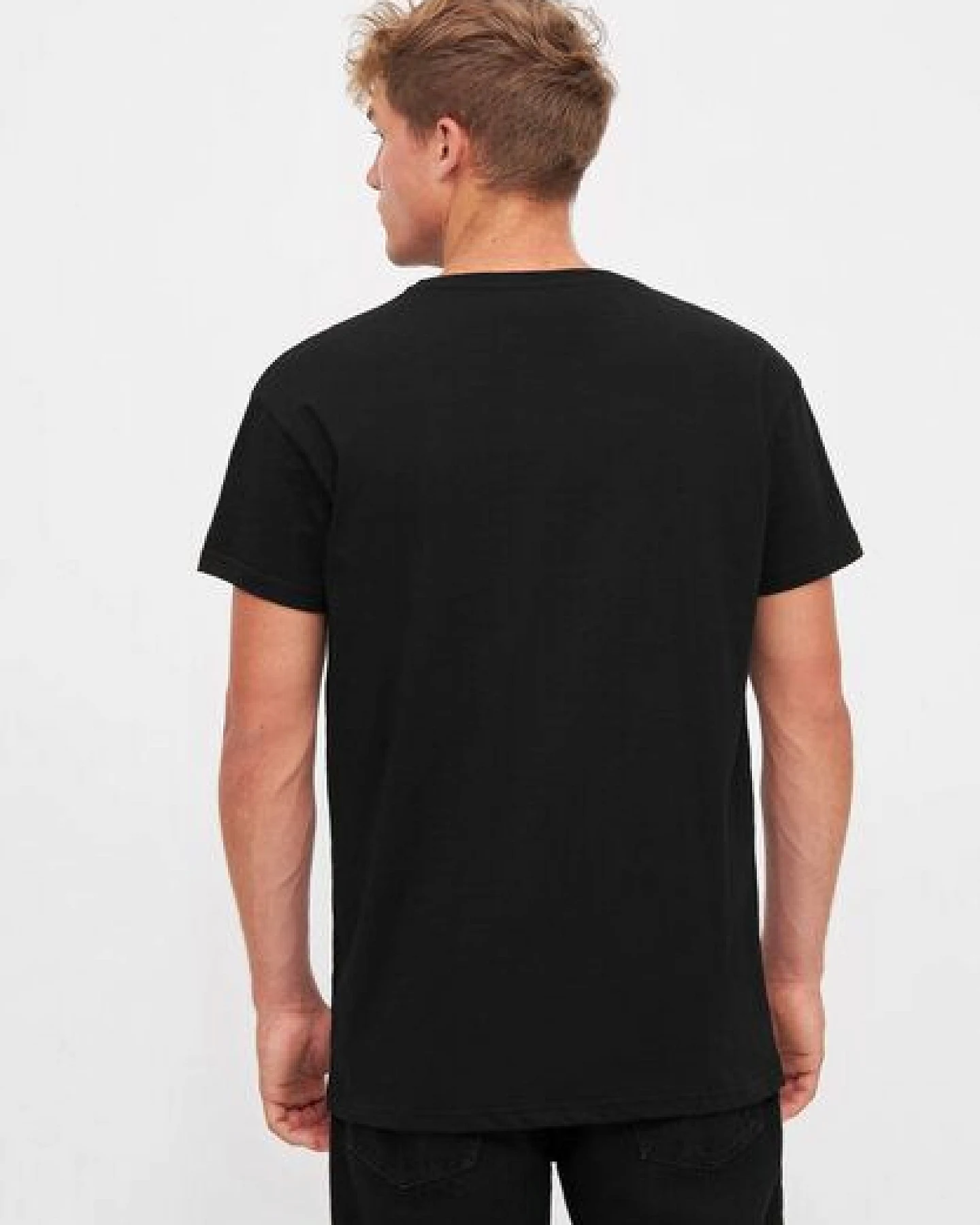 derbe Kurzarm T-shirt Print „Basic Kippes“ – Ansicht 4