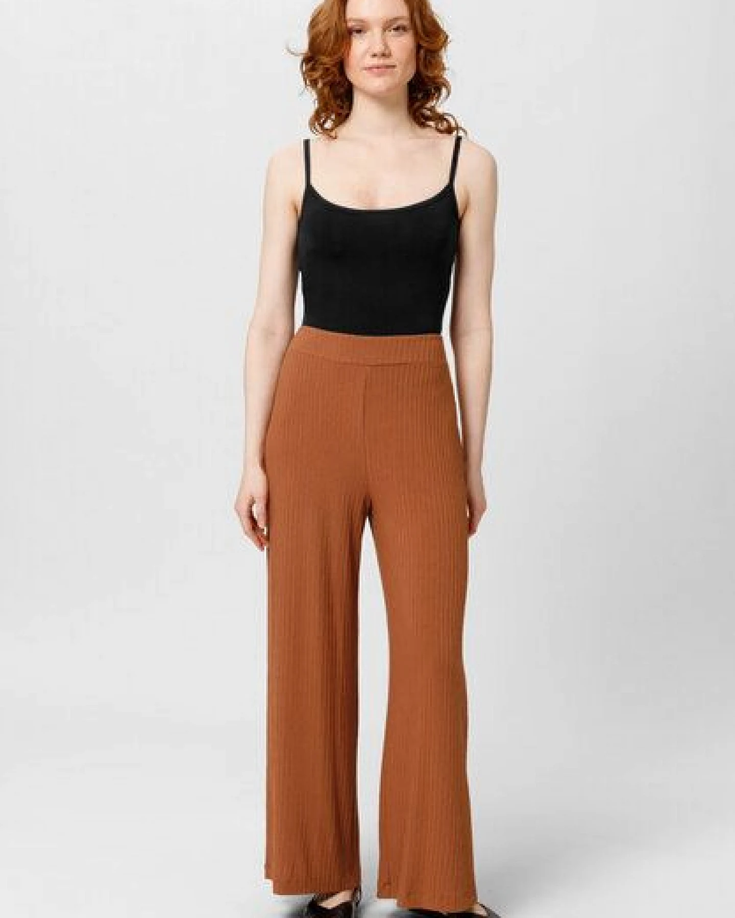 Les Lunes Weite Hosen „Michelle Rib Wide Leg“ – Ansicht 3