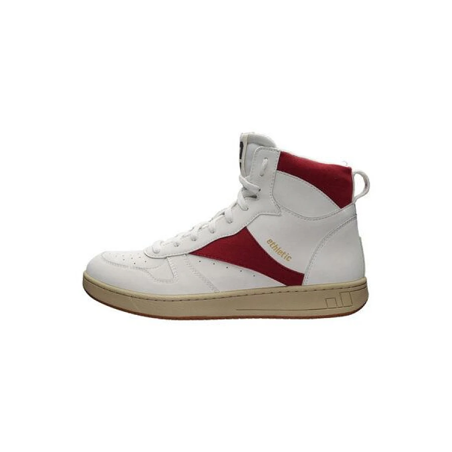 Chalk White | Accent Rio Red