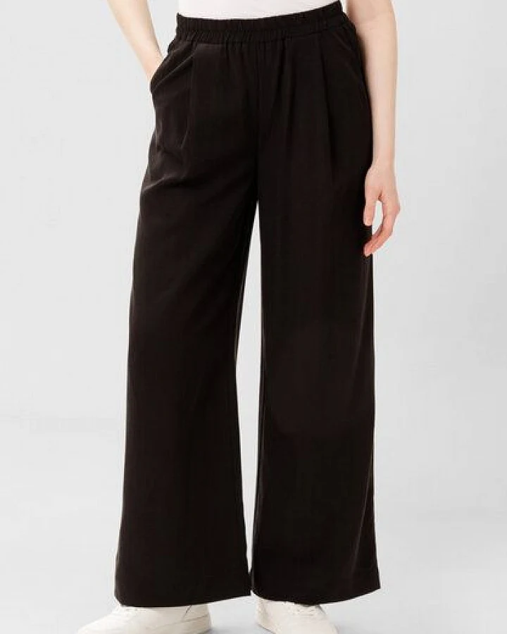 Les Lunes Lange Business Hose „Georgia Wide Leg Pants Linen“