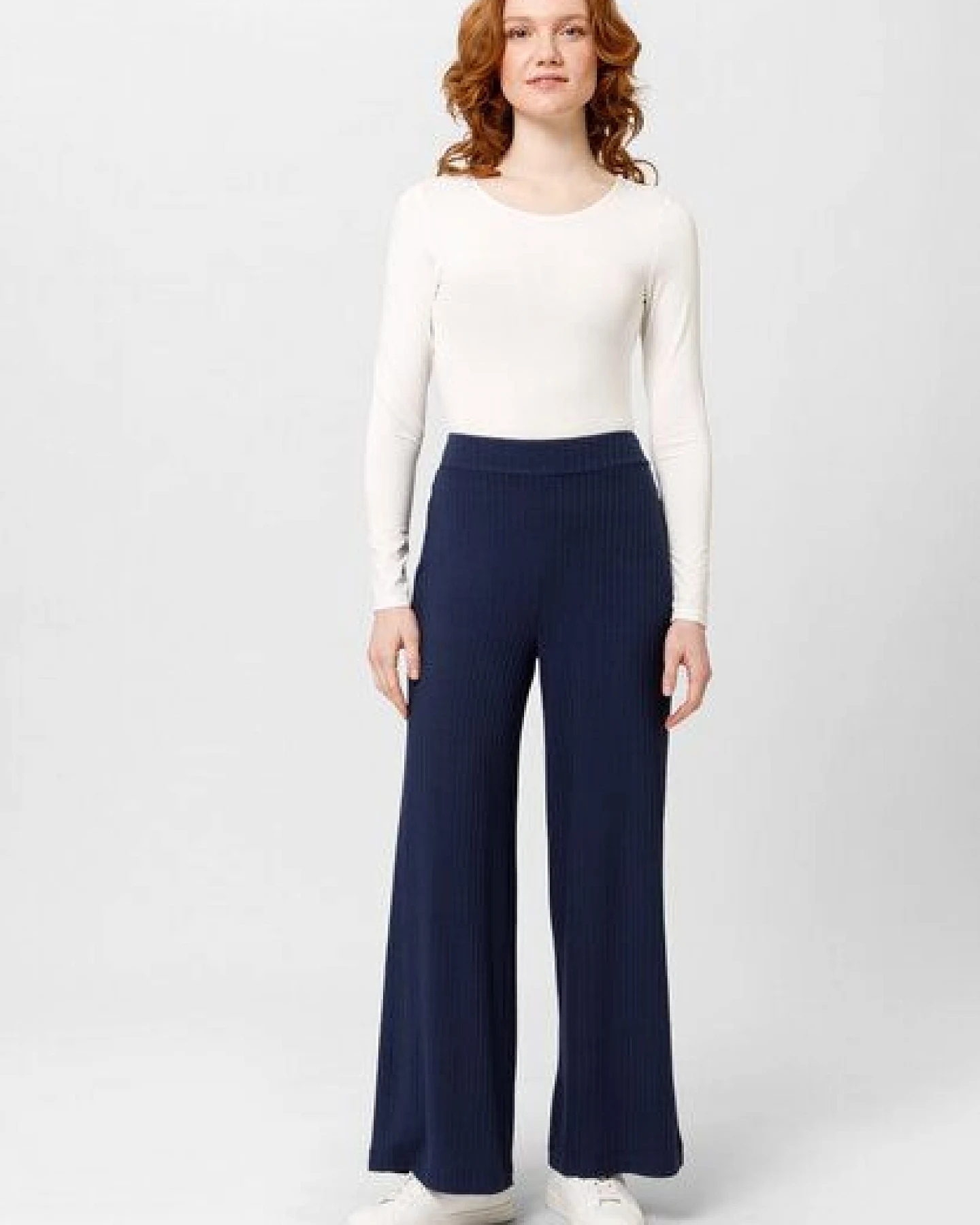 Les Lunes Weite Hosen „Michelle Rib Wide Leg“ – Ansicht 3
