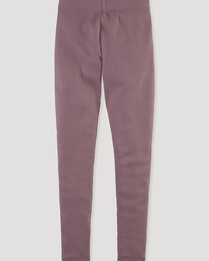 hessnatur Kinder Rib Leggings aus Bio-Baumwolle - lila - Größe 110/116