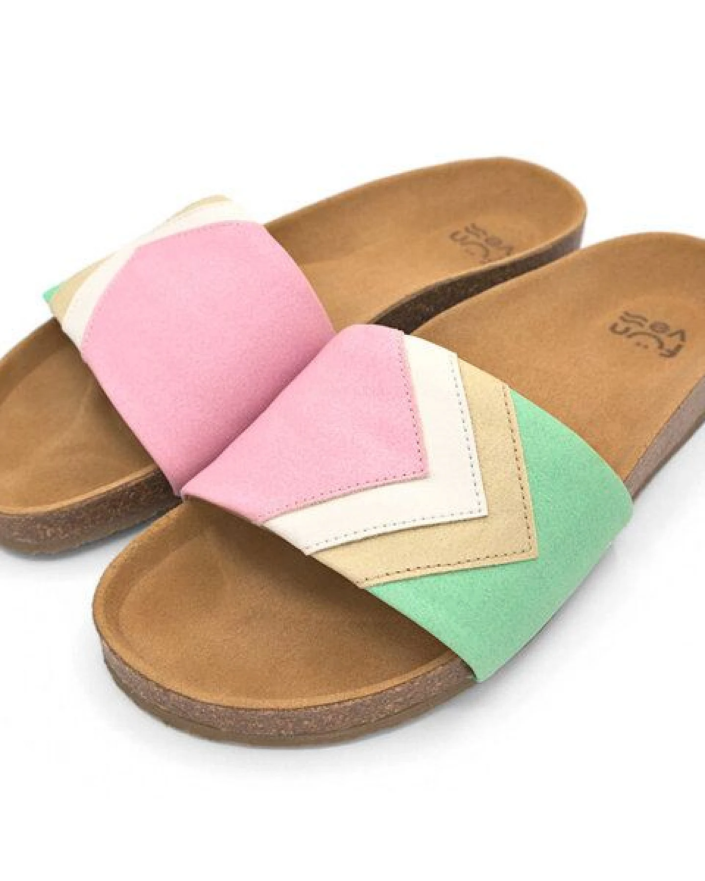 Fünve Vegane Slides mit Fußbett – Ansicht 2