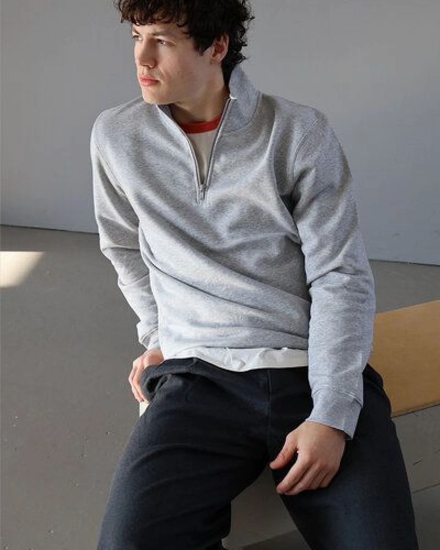 Biofair - Softer gemütlich-weicher Pullover mit Zip / Kultgut – Ansicht 2