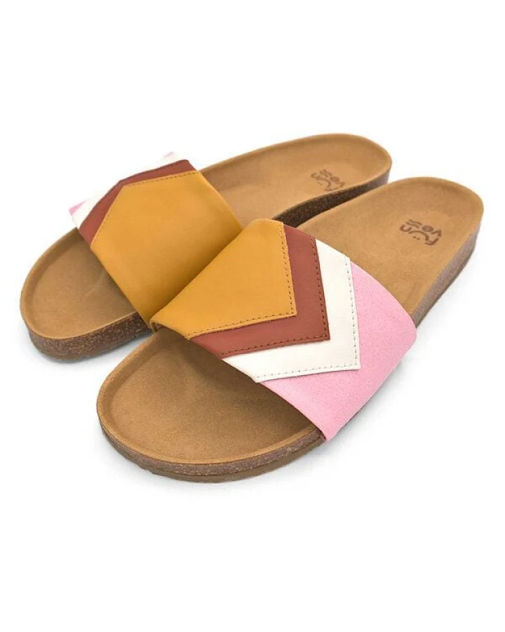 Fünve Vegane Slides mit Fußbett