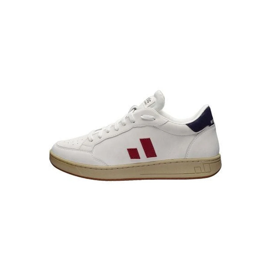 Chalk White | Accent Rio Red