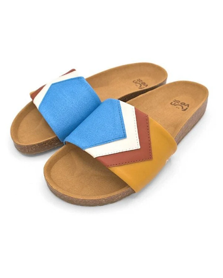 Fünve Vegane Slides mit Fußbett