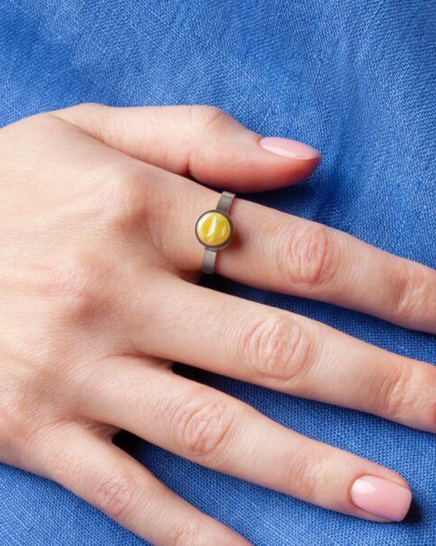 ALEXASCHA Größenverstellbarer Ring mit Stein – Ansicht 3