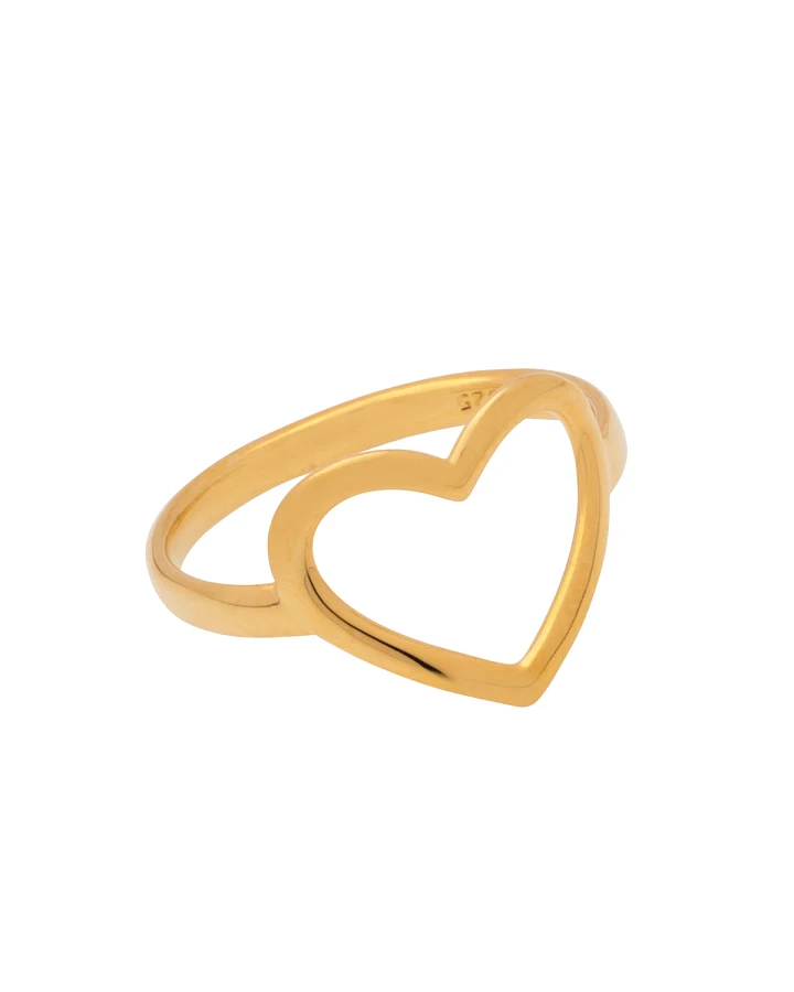 Hoffnungsträger Open Heart Ring Gold 8.0
