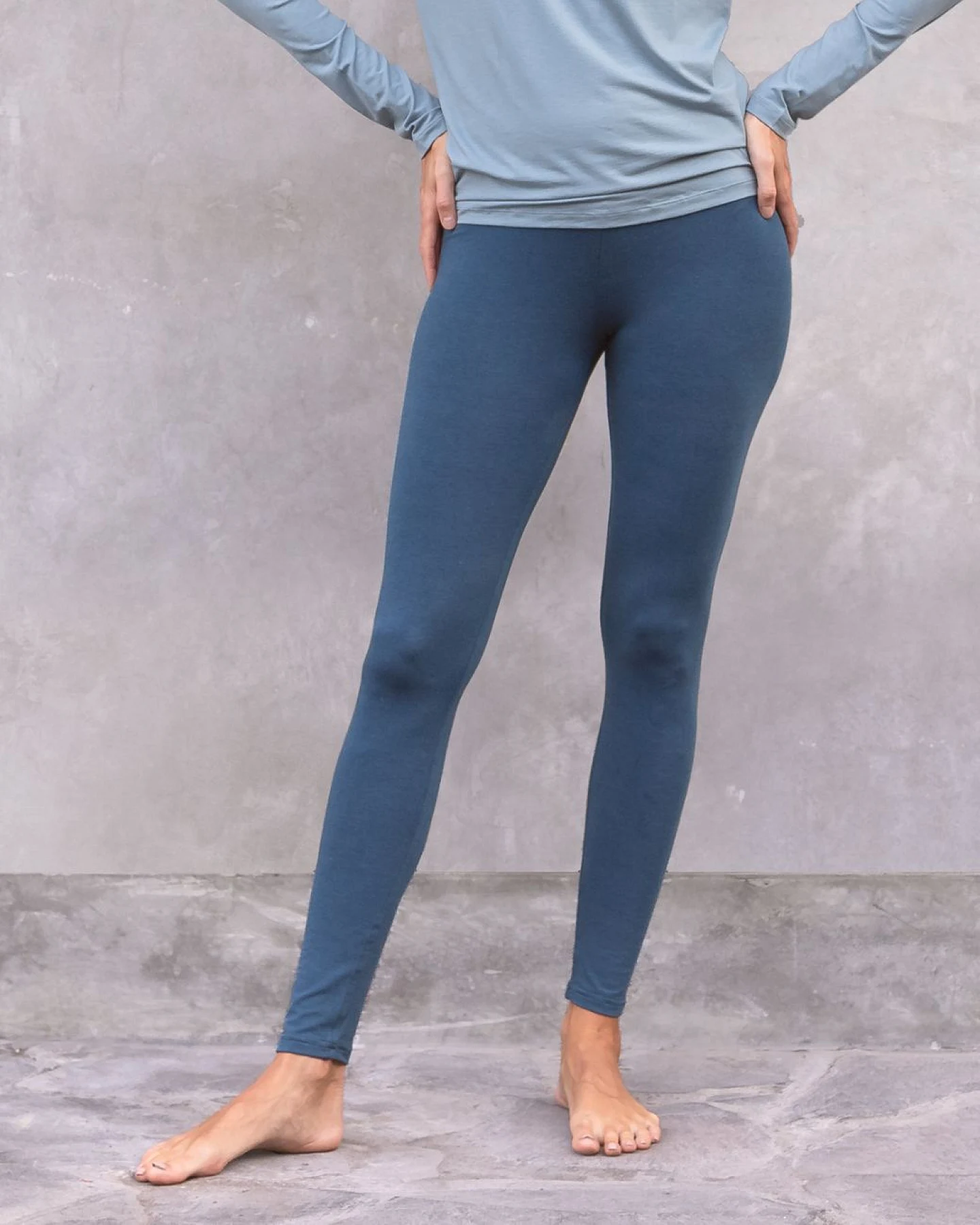 Jaya Organics Leggings Kate - Petrol S – Ansicht 2