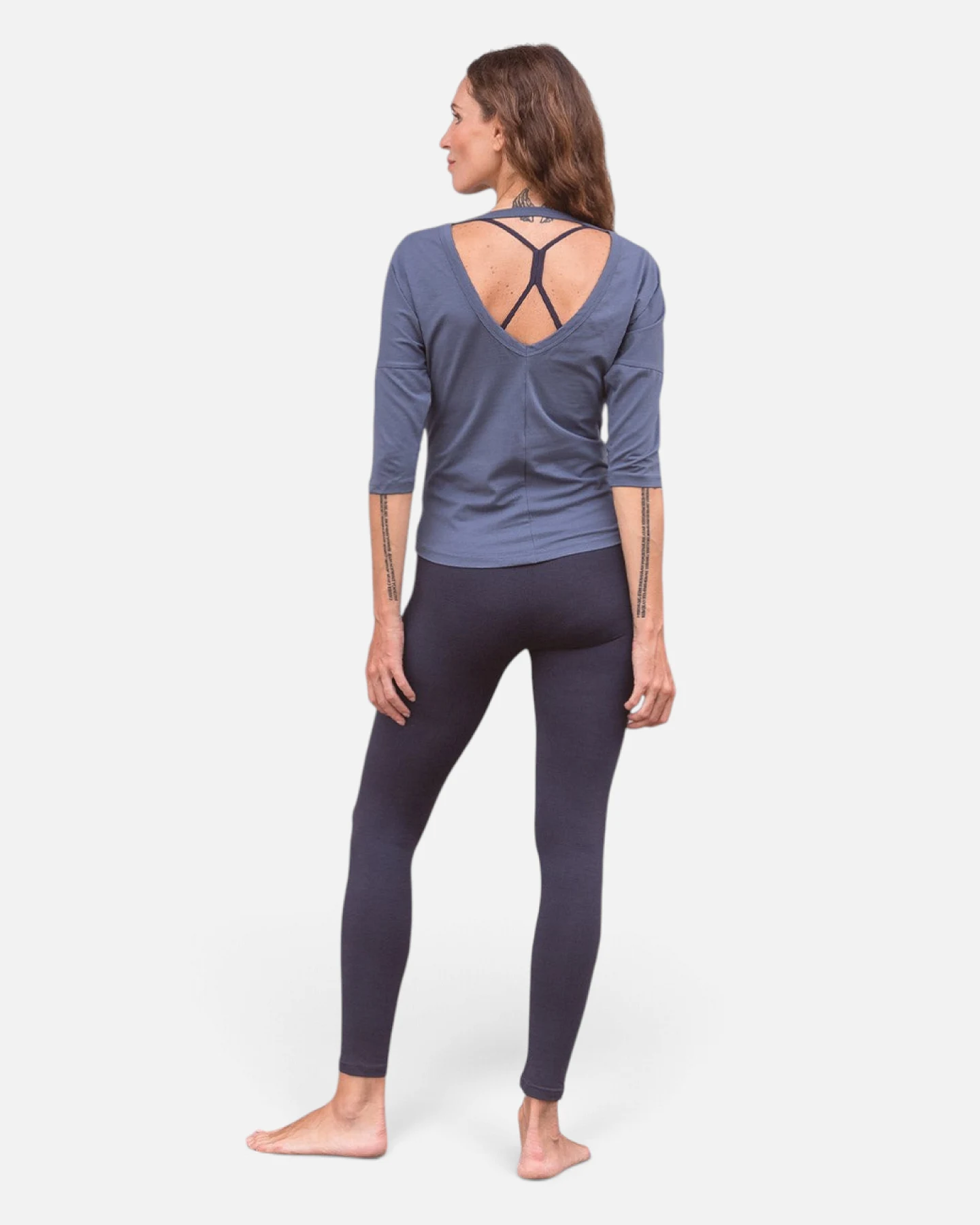 Jaya Organics 3/4 Shirt Chantal - Bluegrey L – Ansicht 5