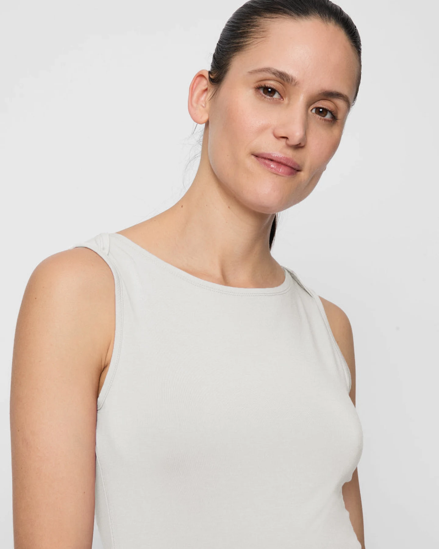 Curare Boat Neck Top - Soft White L – Ansicht 2