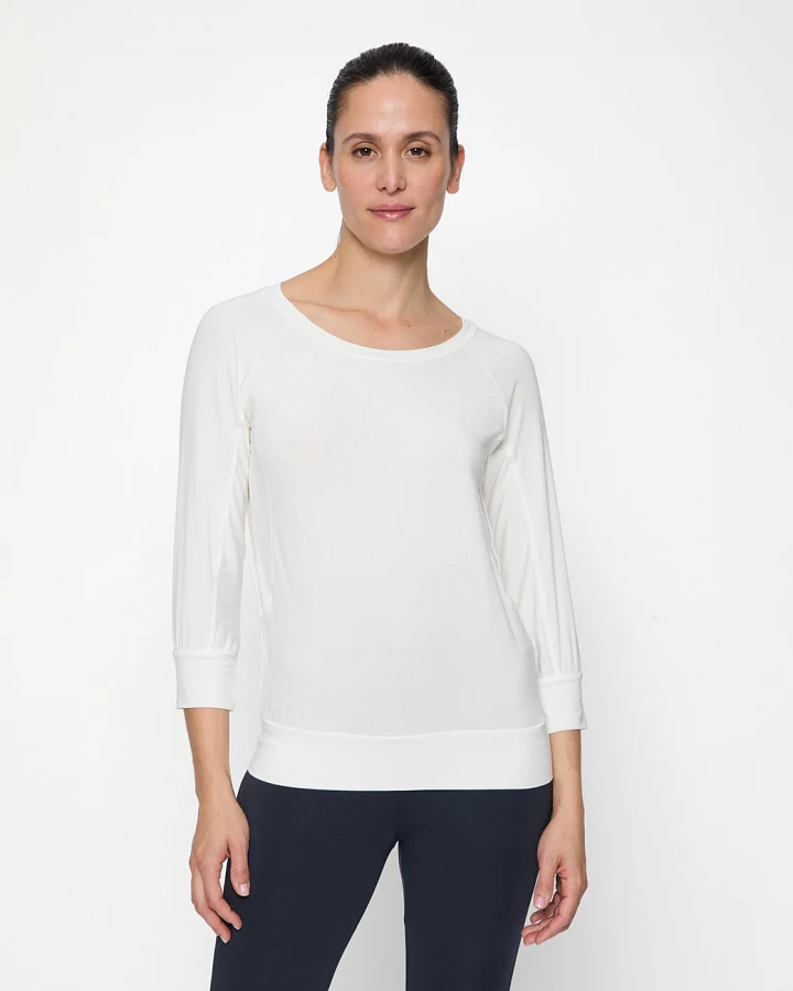 Curare 3/4 Boat Neck Shirt Soft - White L