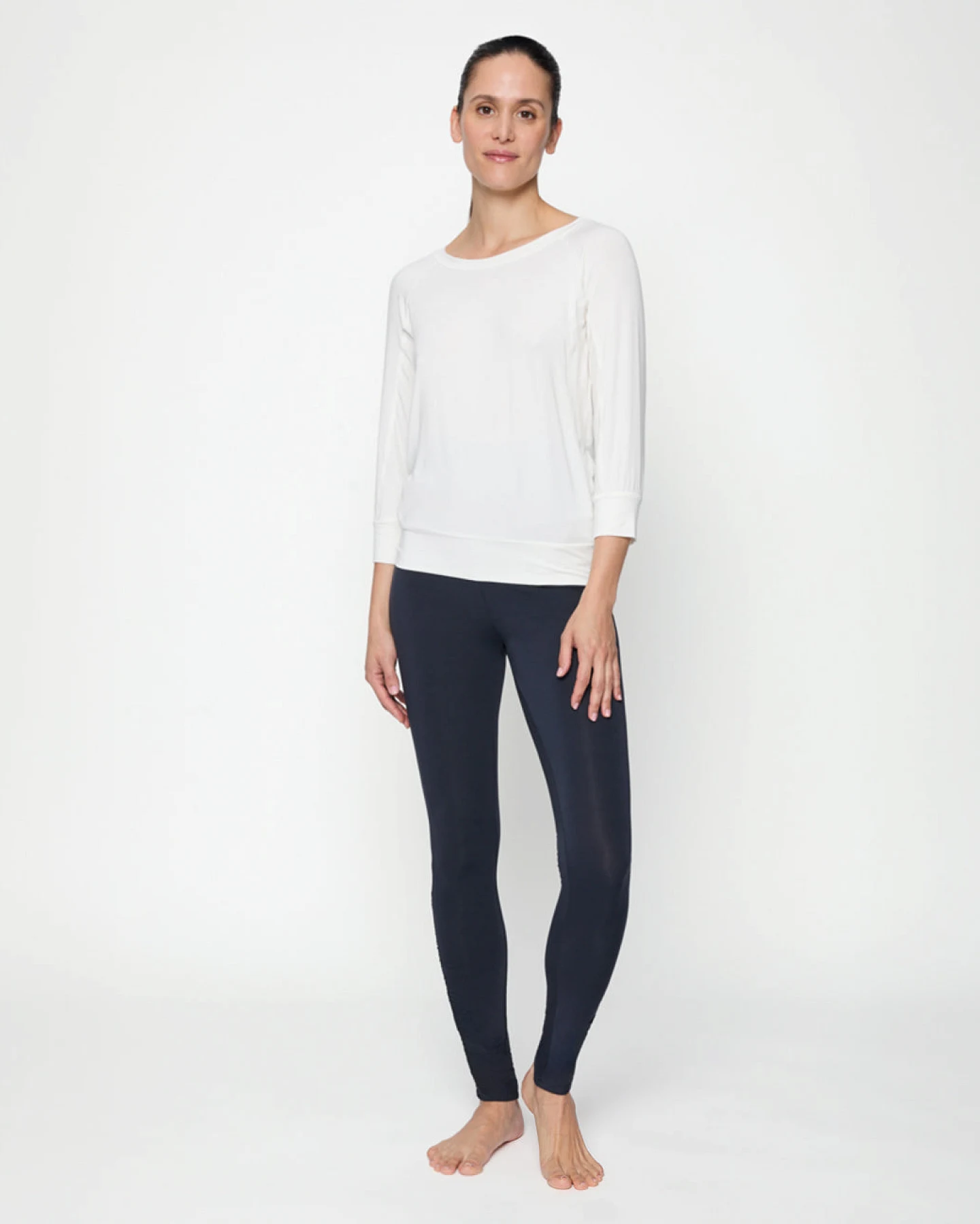 Curare 3/4 Boat Neck Shirt Soft - White L – Ansicht 2