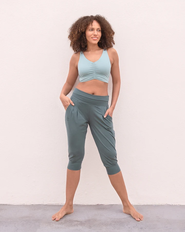 Jaya Organics 3/4 Yogahose Nidhi - Forest L