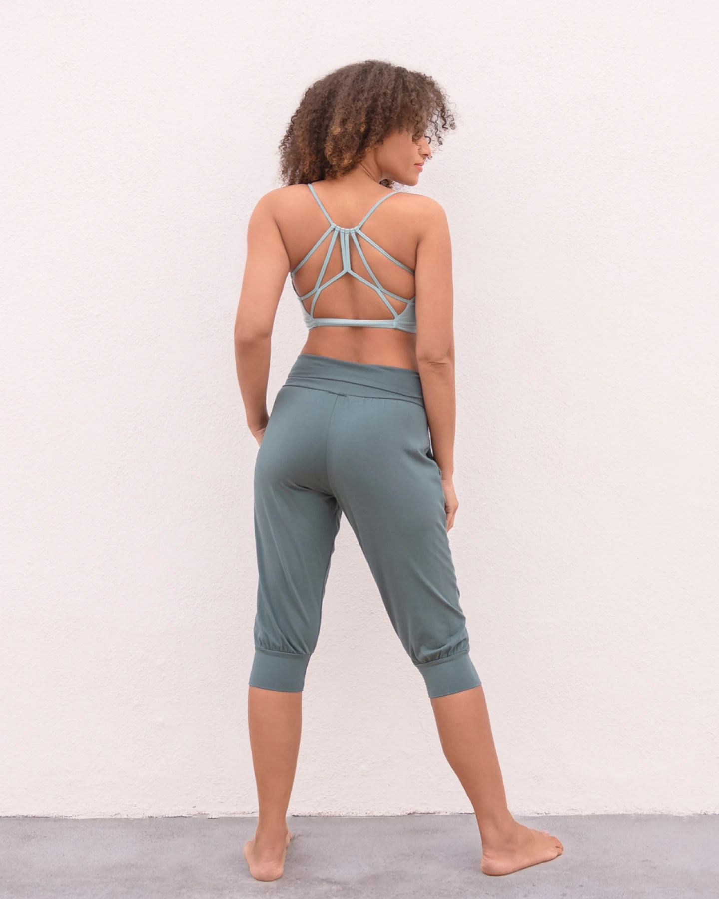 Jaya Organics 3/4 Yogahose Nidhi - Forest S – Ansicht 2