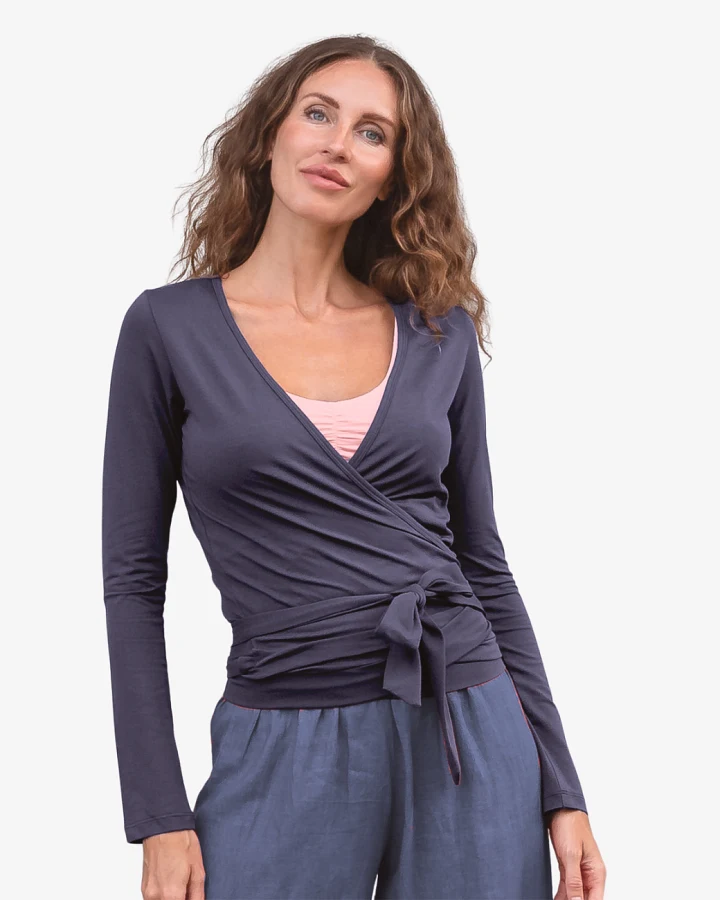 Jaya Organics Wickeljacke Yael - NightblueSlub L