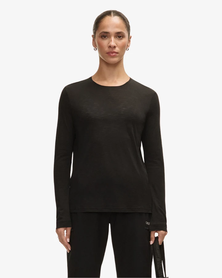 Casall Langarmshirt Soft Texture - Black XL