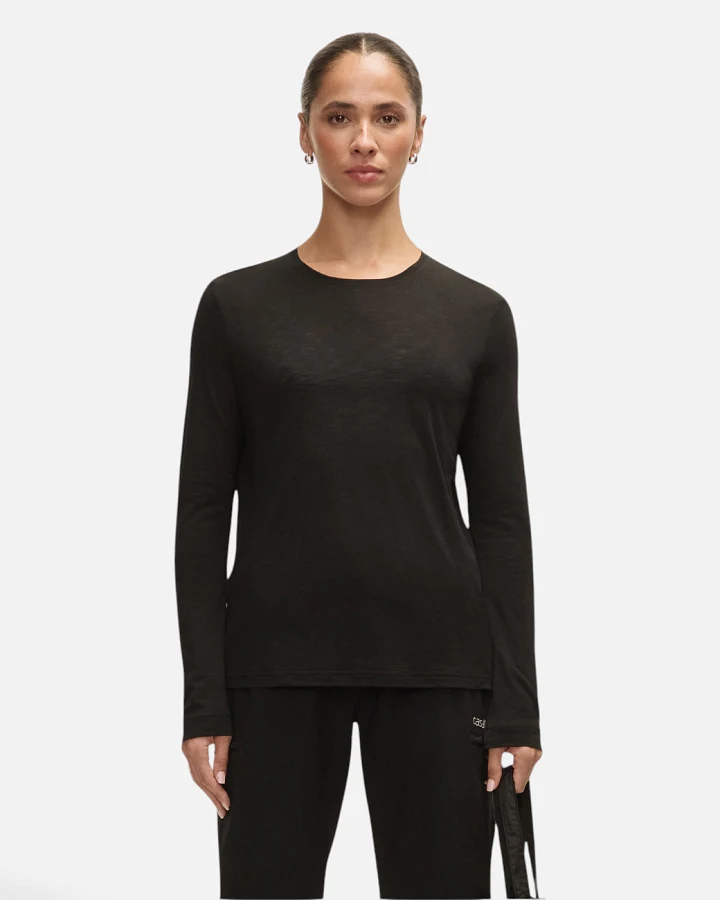 Casall Langarmshirt Soft Texture - Black L