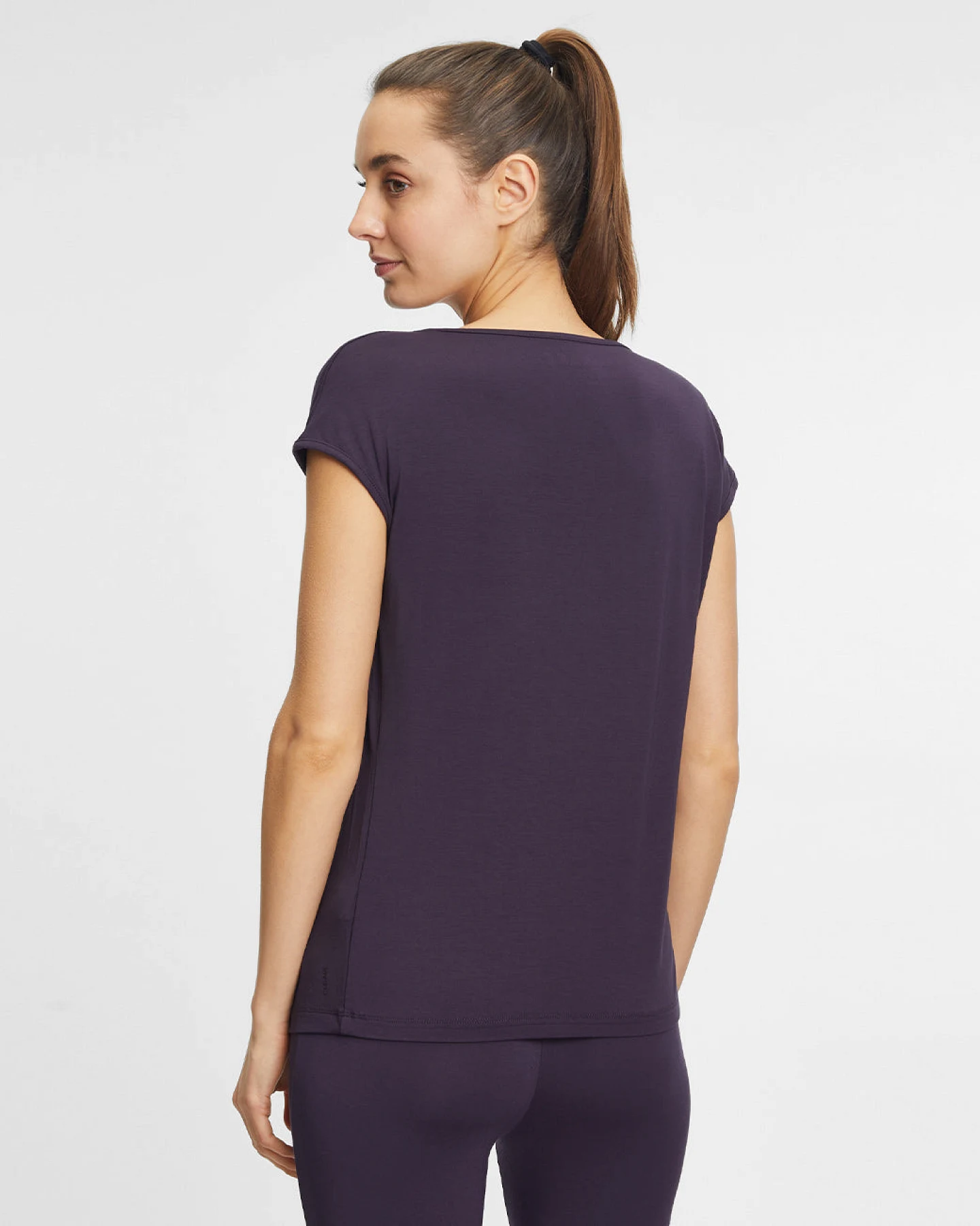 Curare Top Waterfall - Dark Aubergine S – Ansicht 2