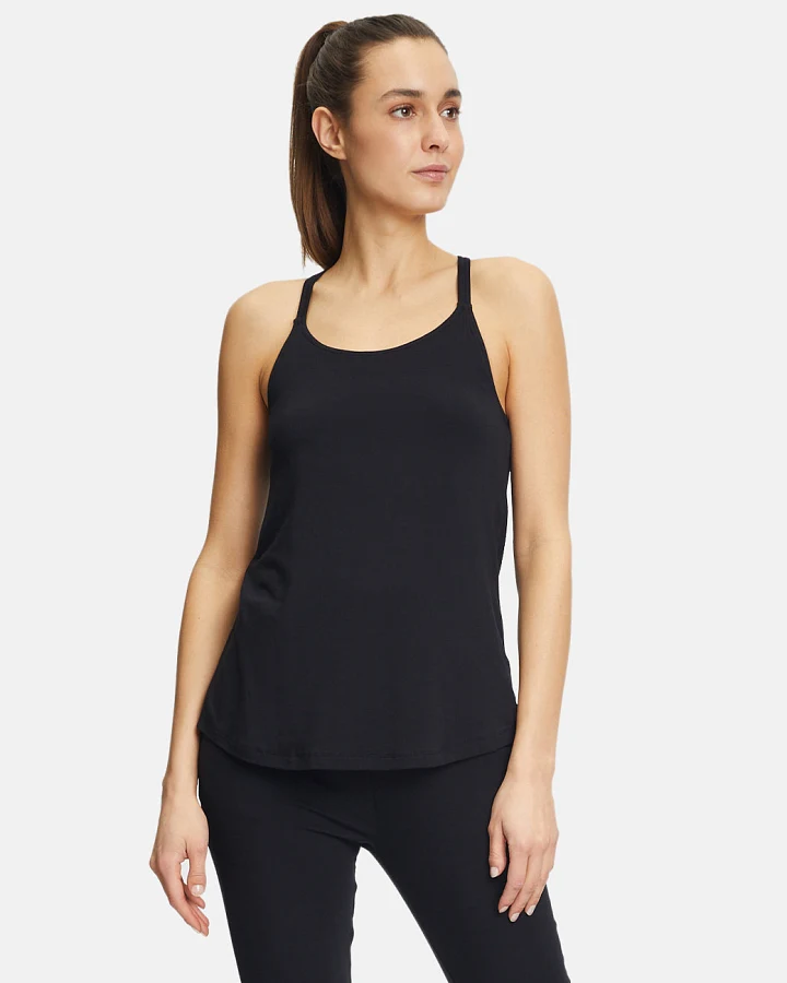 Curare Spaghetti Top mit Bra - Black XL